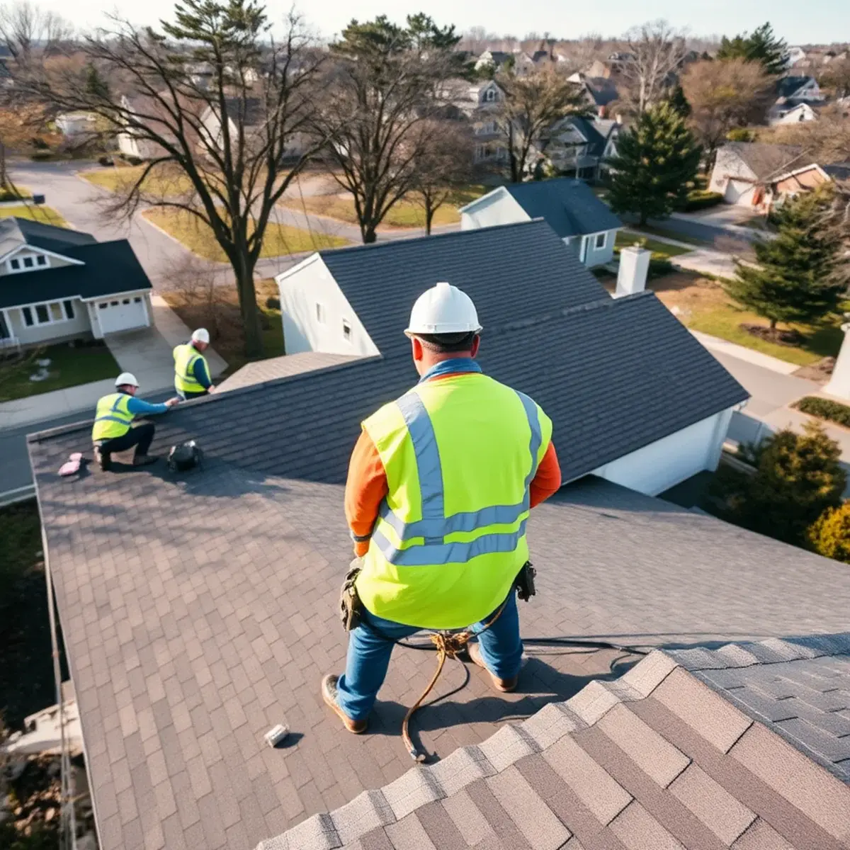 Roof replacement project near Riverhead, NY