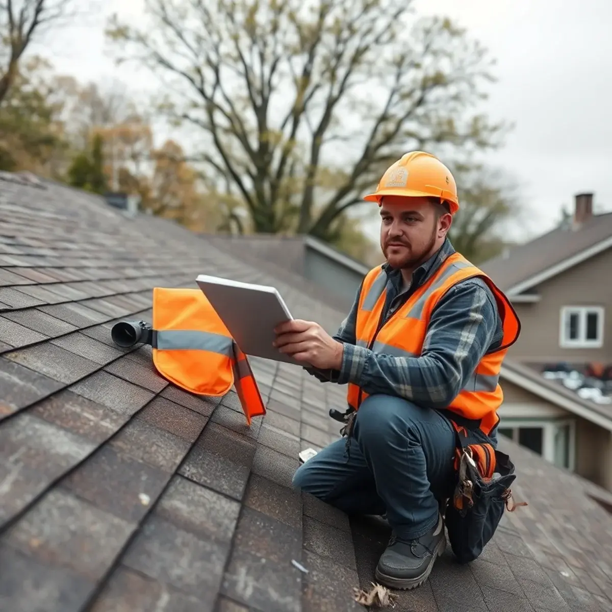 Storm damage roof repair near Rochester, NY