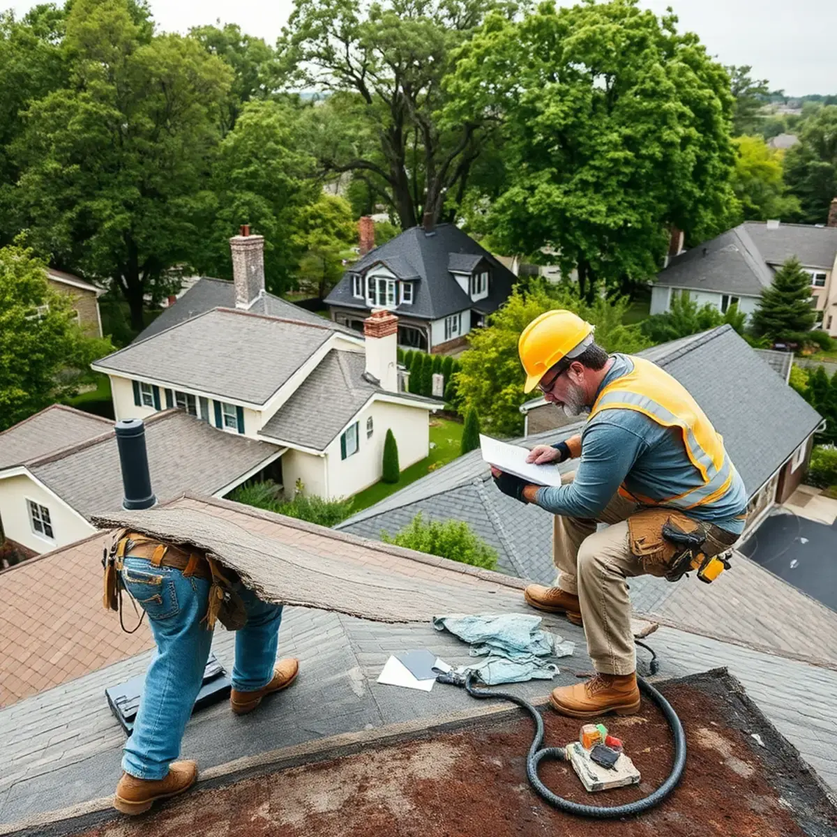 Storm damage roof repair near Rockland County, NY