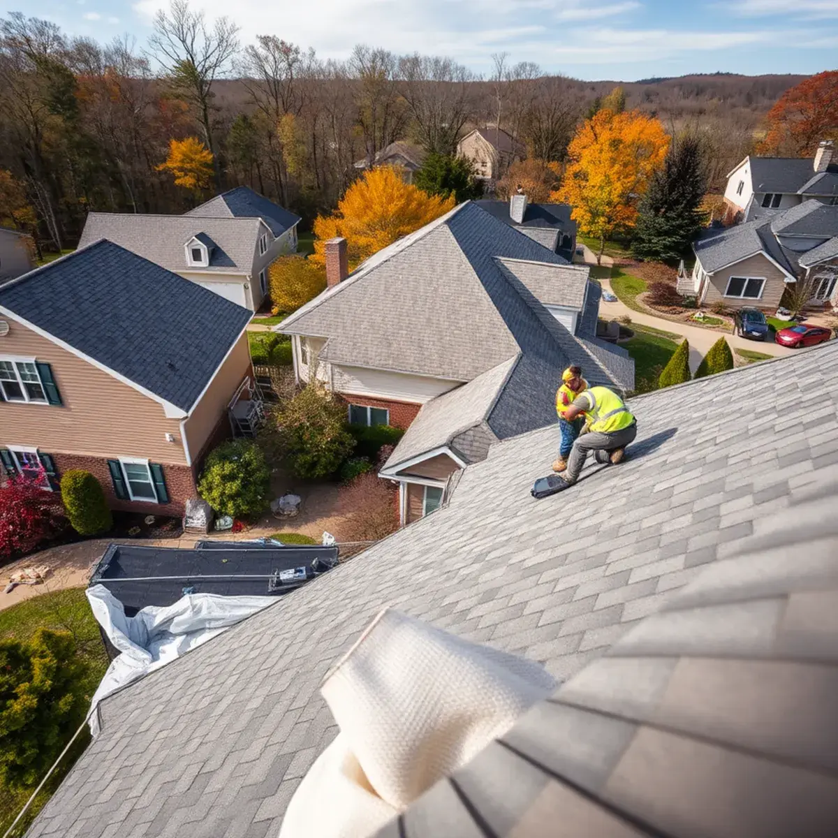 Roof replacement project near Rome, NY
