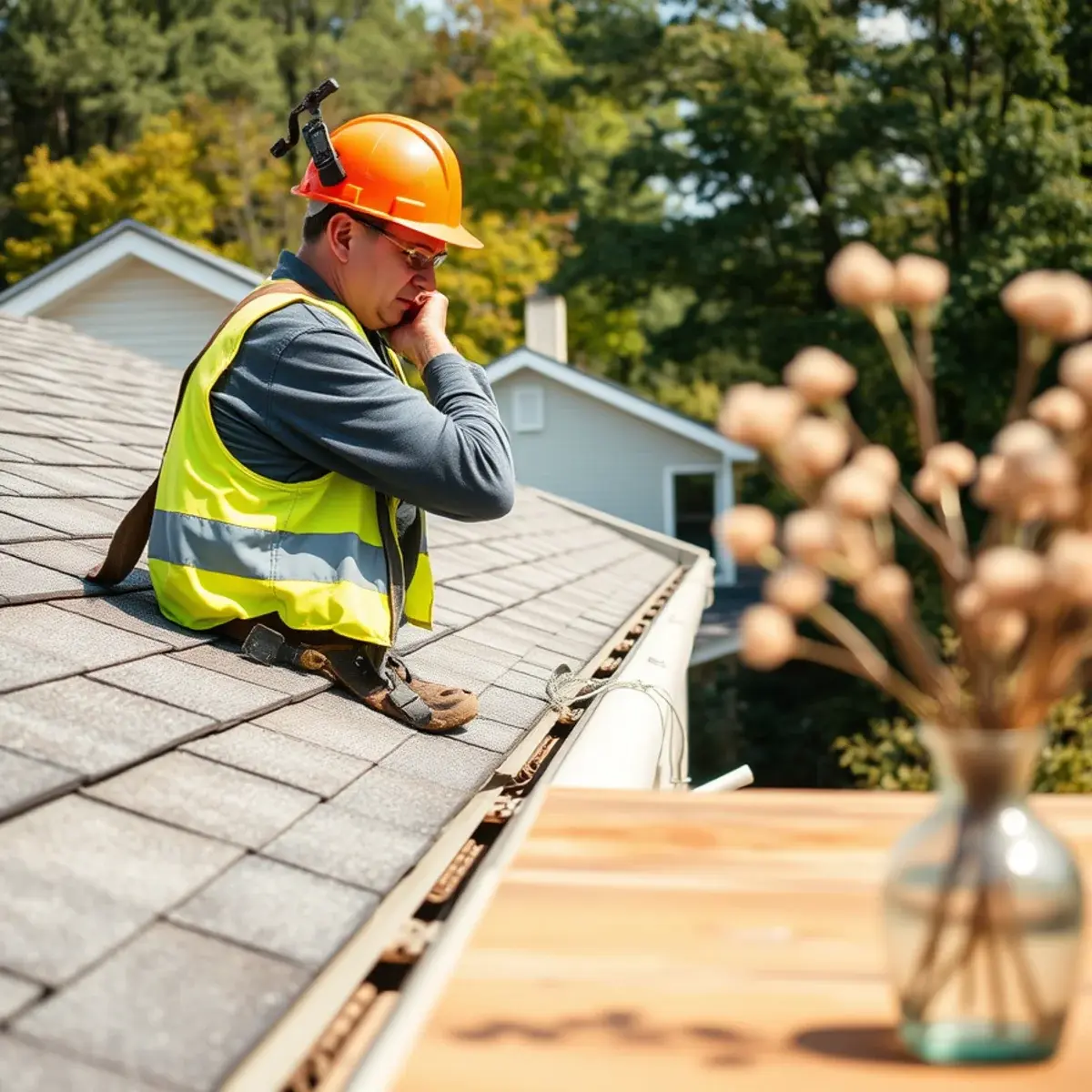 Gutter protection and roof drainage work near Rome, NY