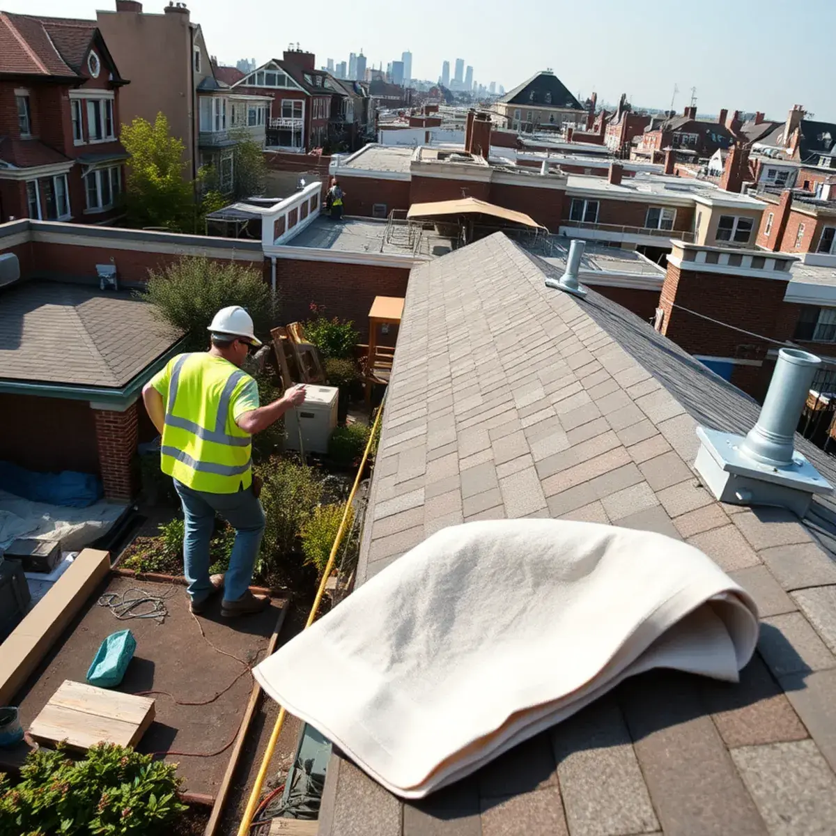 Roof replacement project near Rosedale, NY