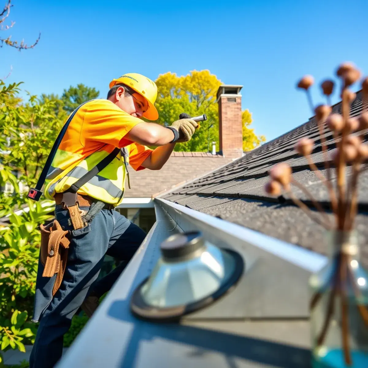 Gutter protection and roof drainage work near Rye Brook, NY