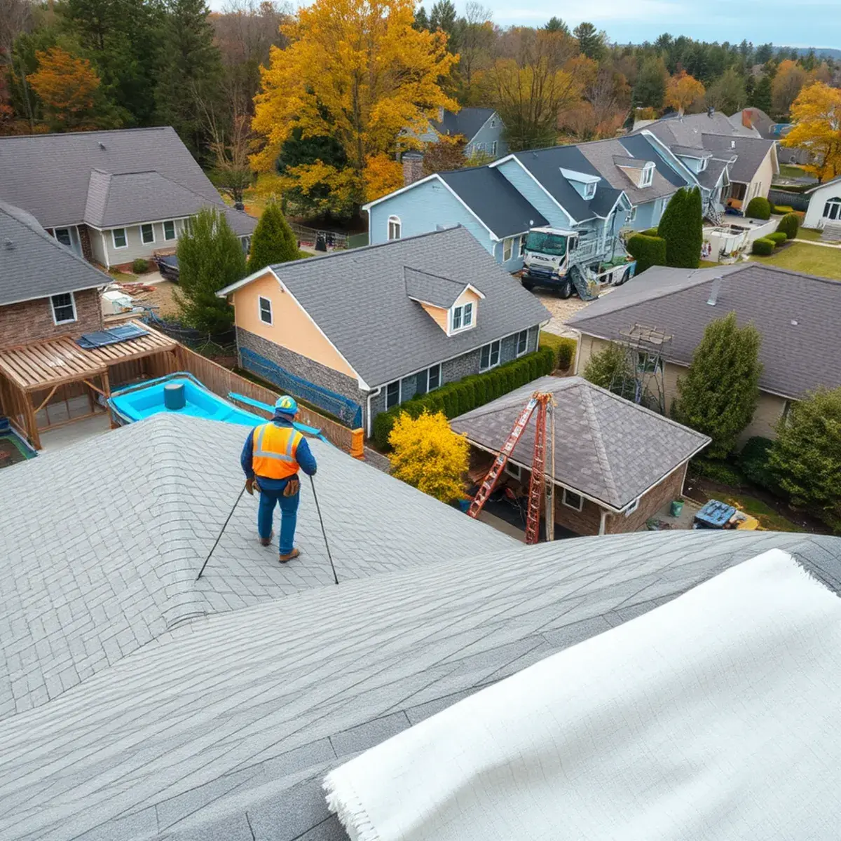 Roof replacement project near Schenectady, NY