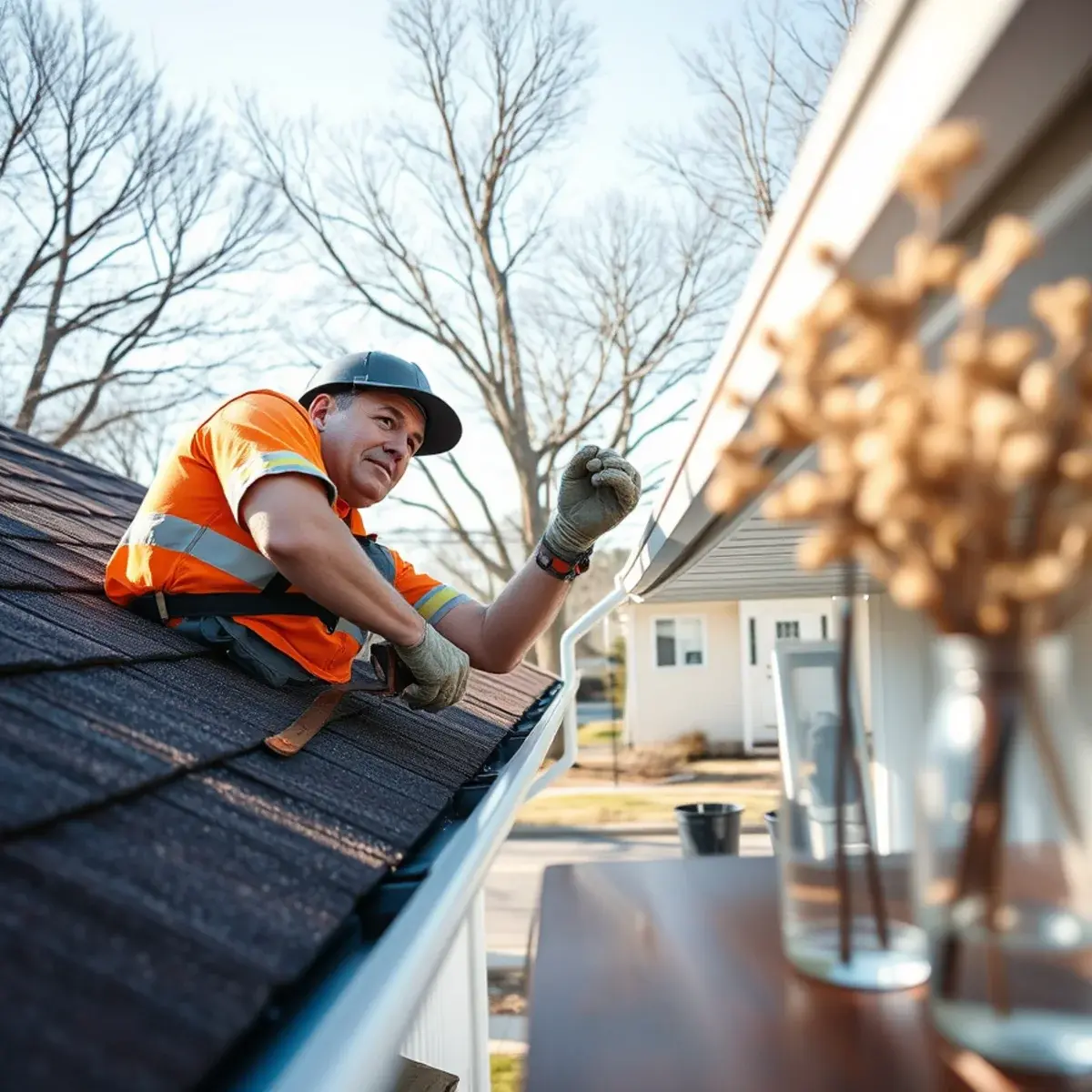 Gutter protection and roof drainage work near Selden, NY