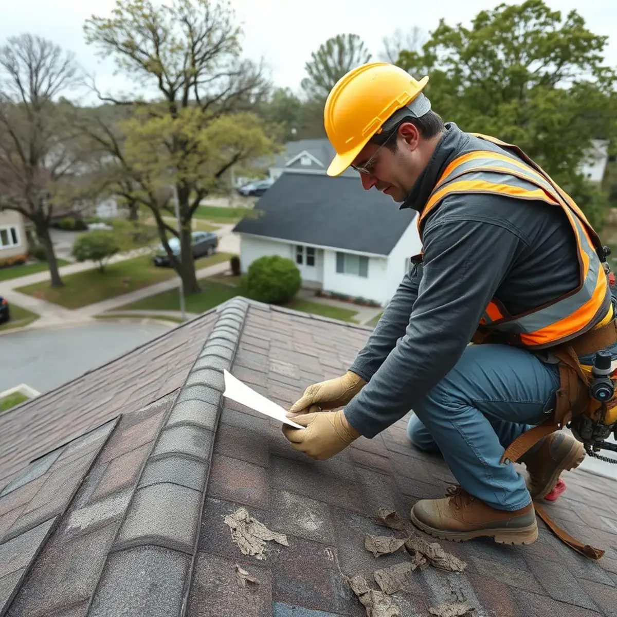 Storm damage roof repair near Setauket, NY