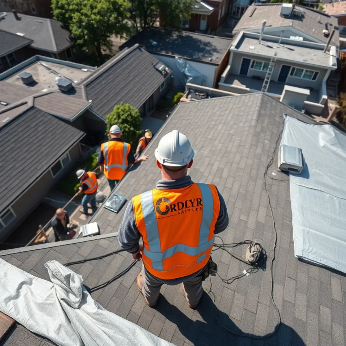 Roof replacement project near Sheepshead Bay, NY