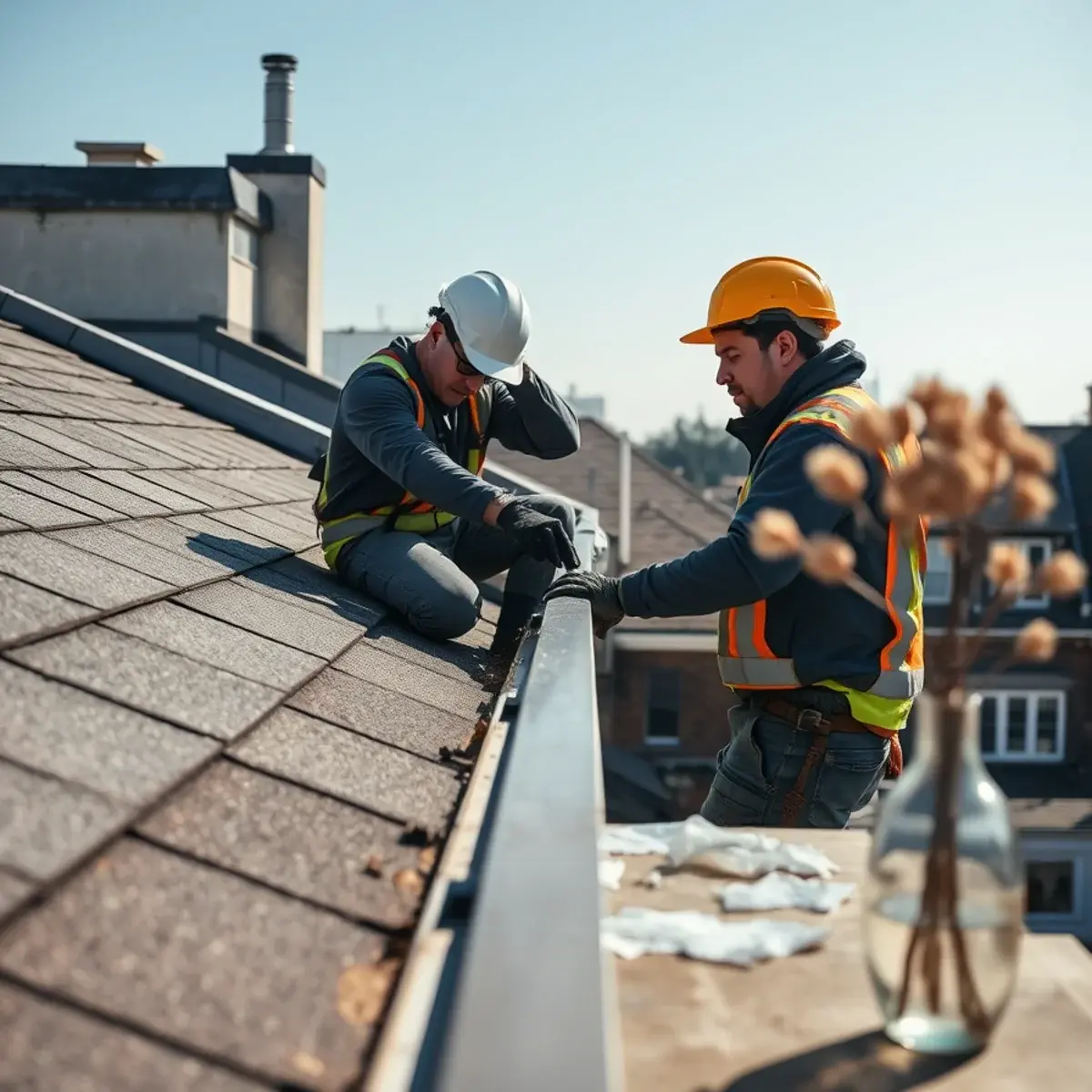 Gutter protection and roof drainage work near Sheepshead Bay, NY
