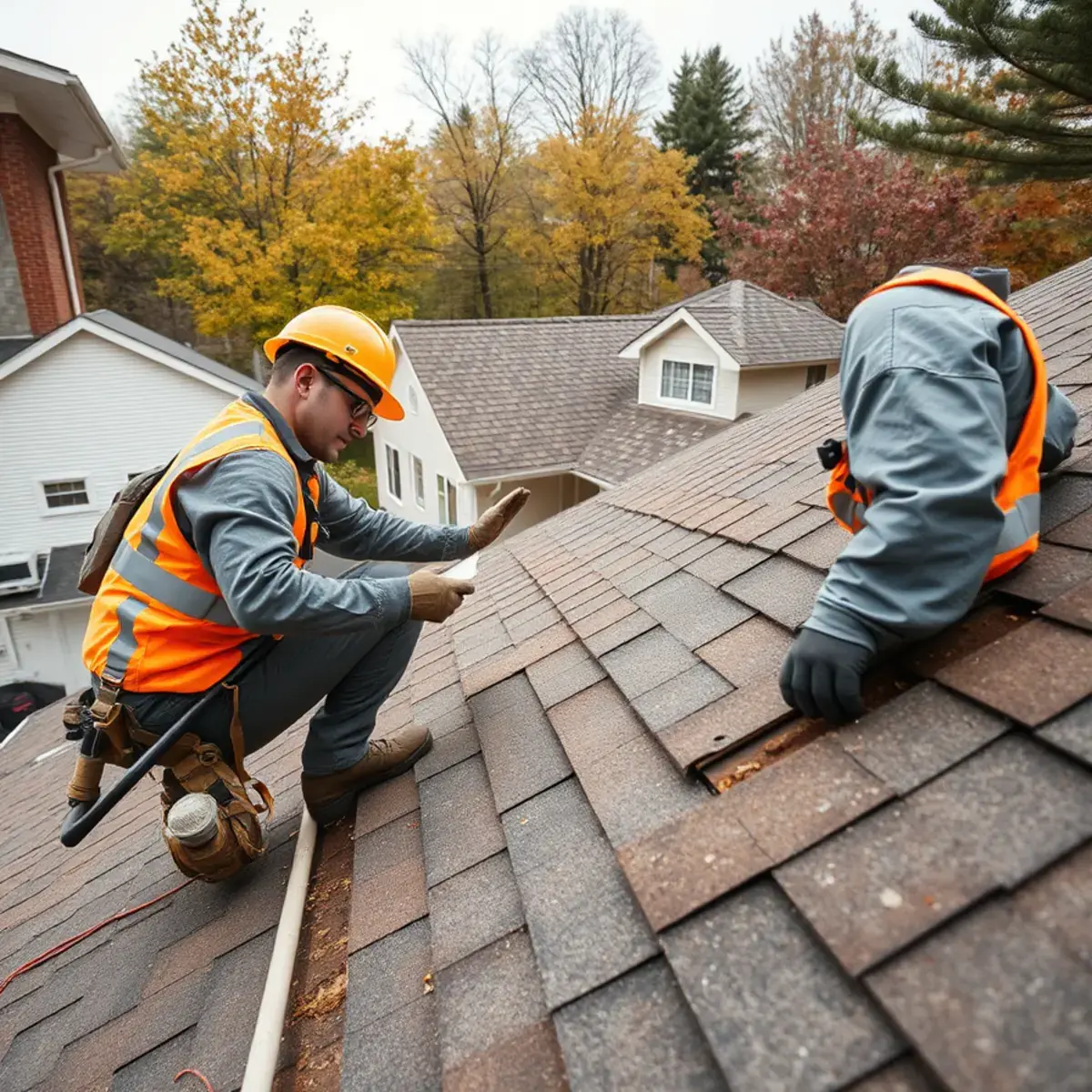 Storm damage roof repair near Sherrill, NY