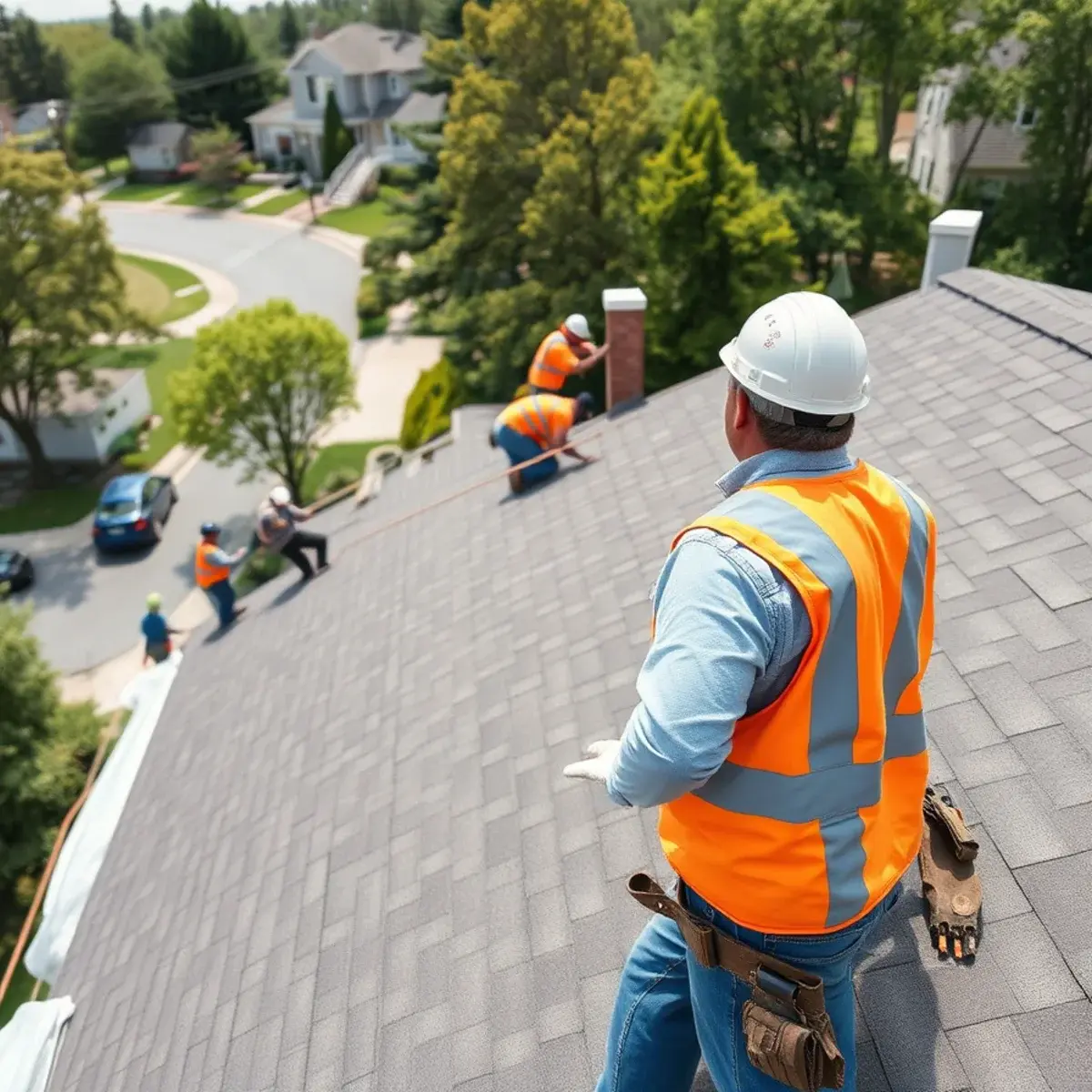 Roof replacement project near Shoreham, NY