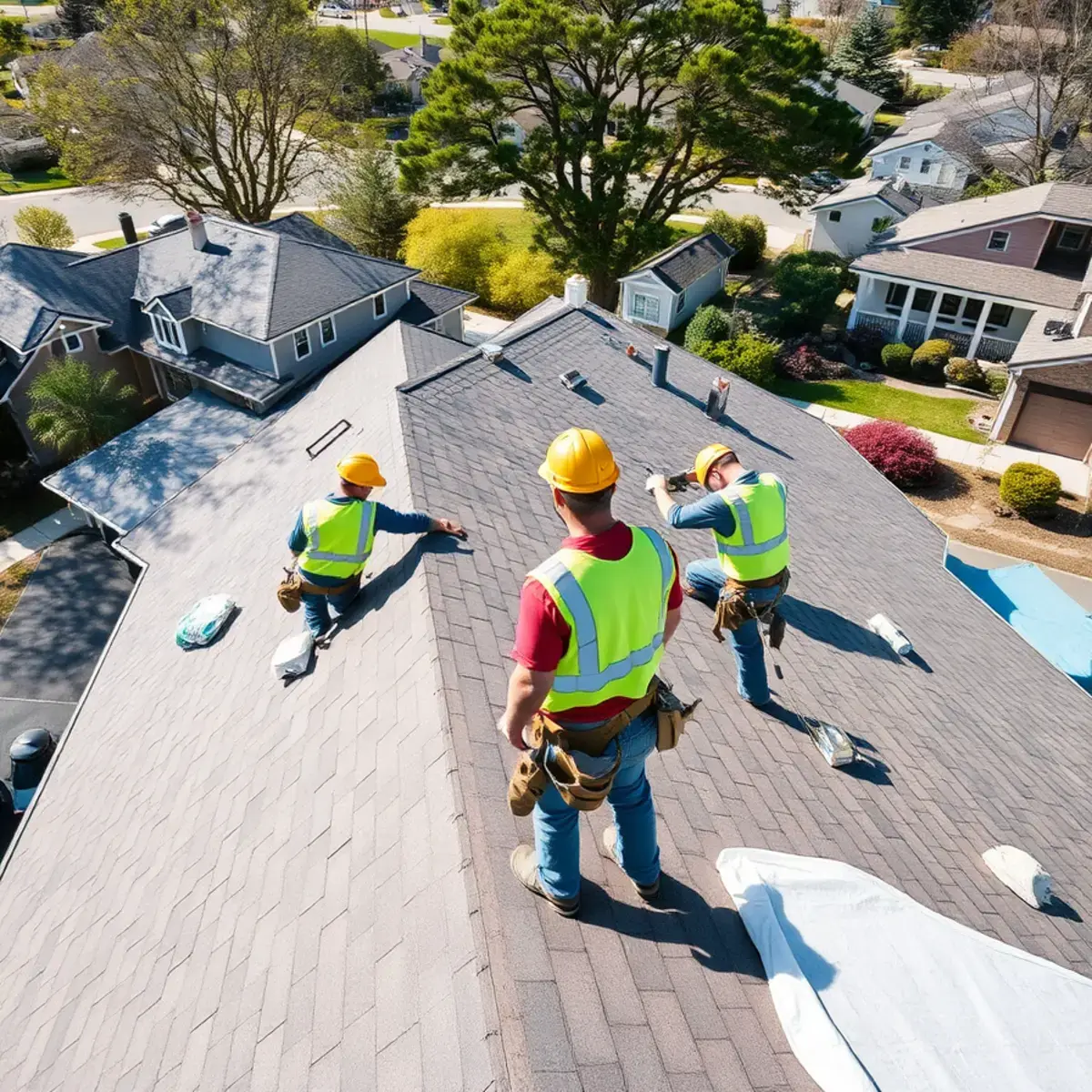 Roof replacement project near Smithtown, NY