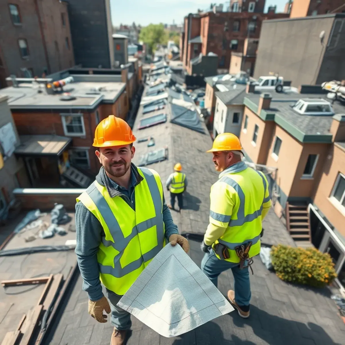 Roof replacement project near Soundview, NY