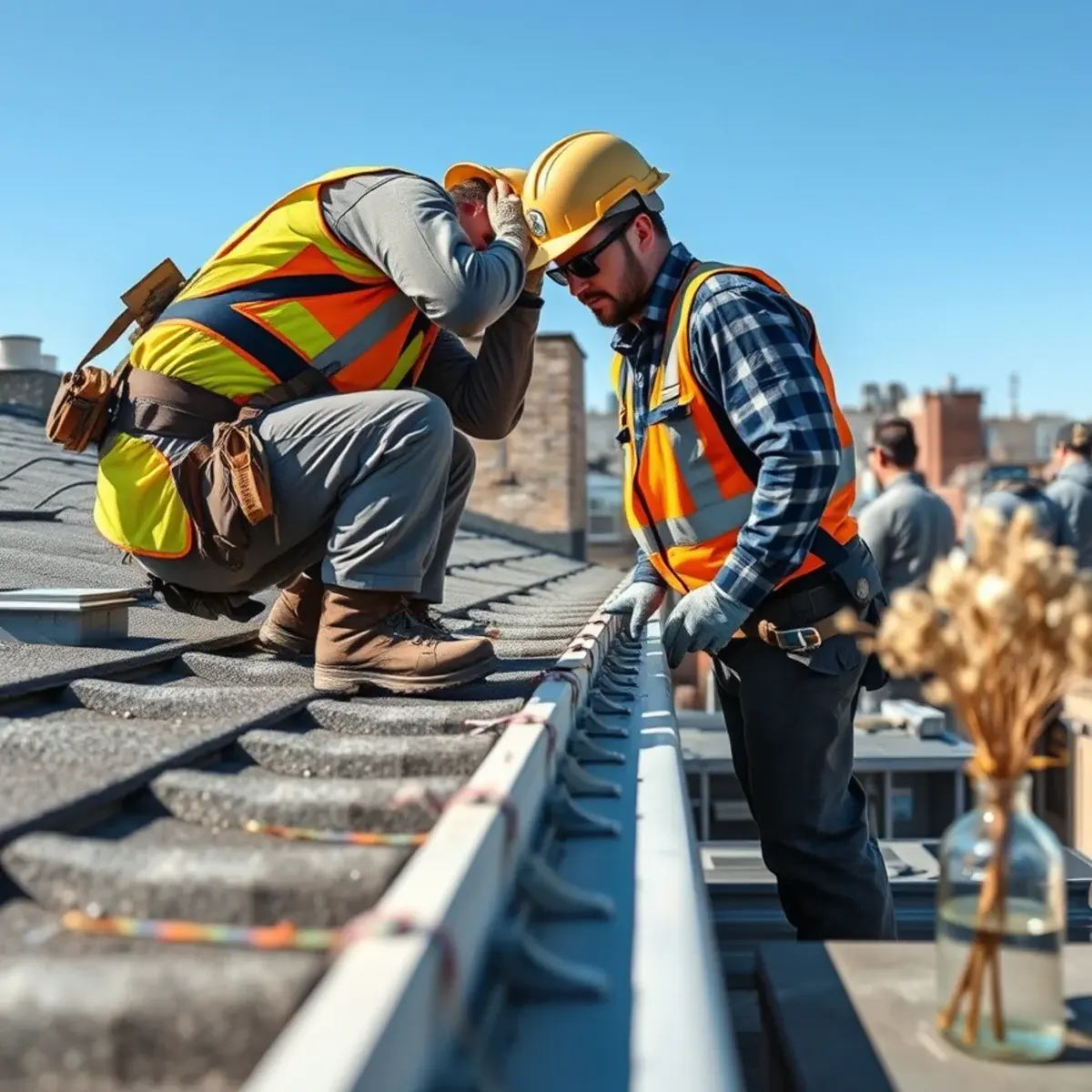 Gutter protection and roof drainage work near South Beach, NY