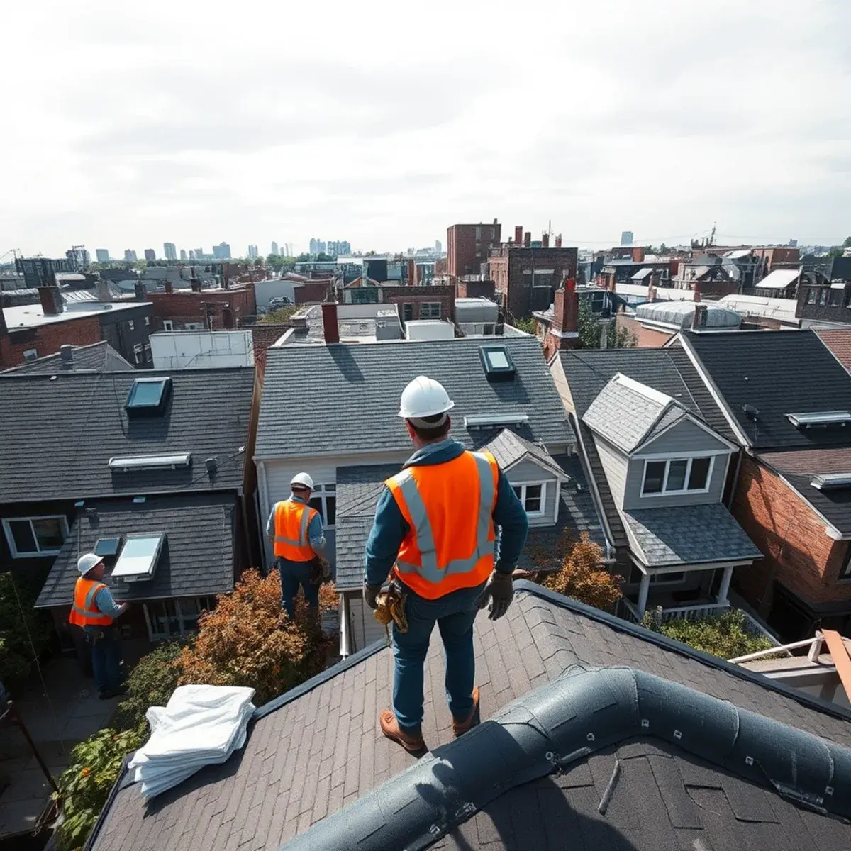 Roof replacement project near Springfield Gardens, NY