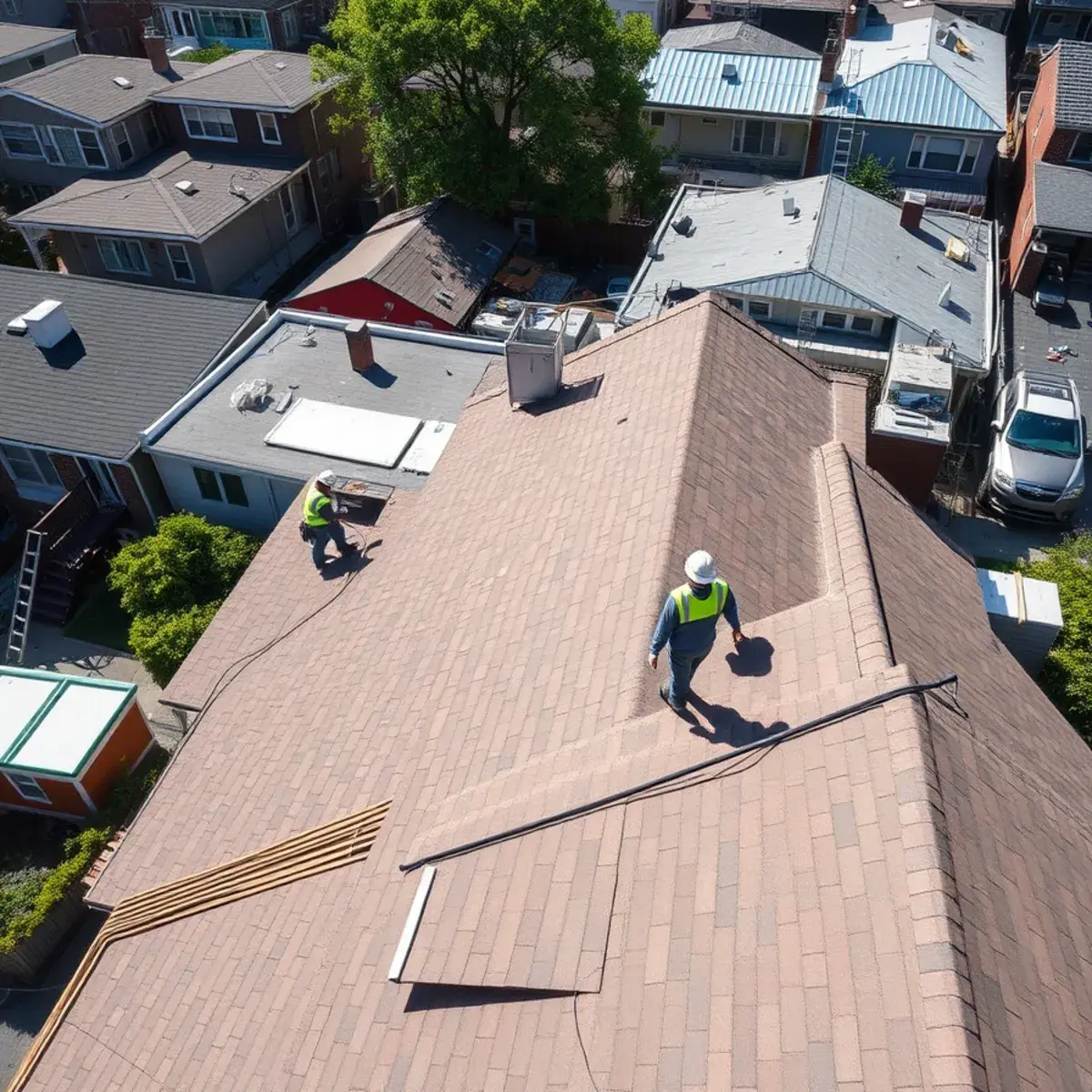 Roof replacement project near St. Albans, NY