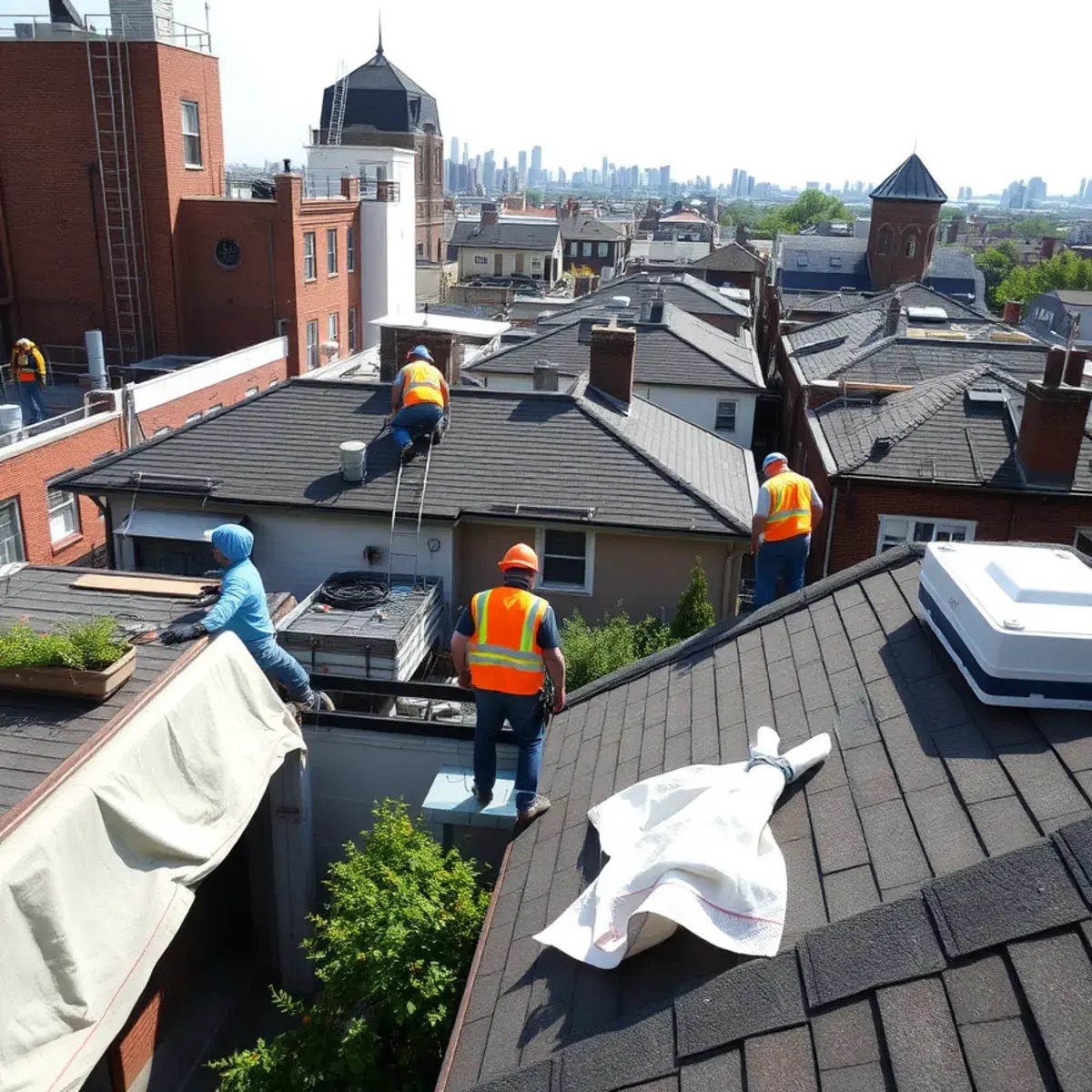 Roof replacement project near St. George, NY