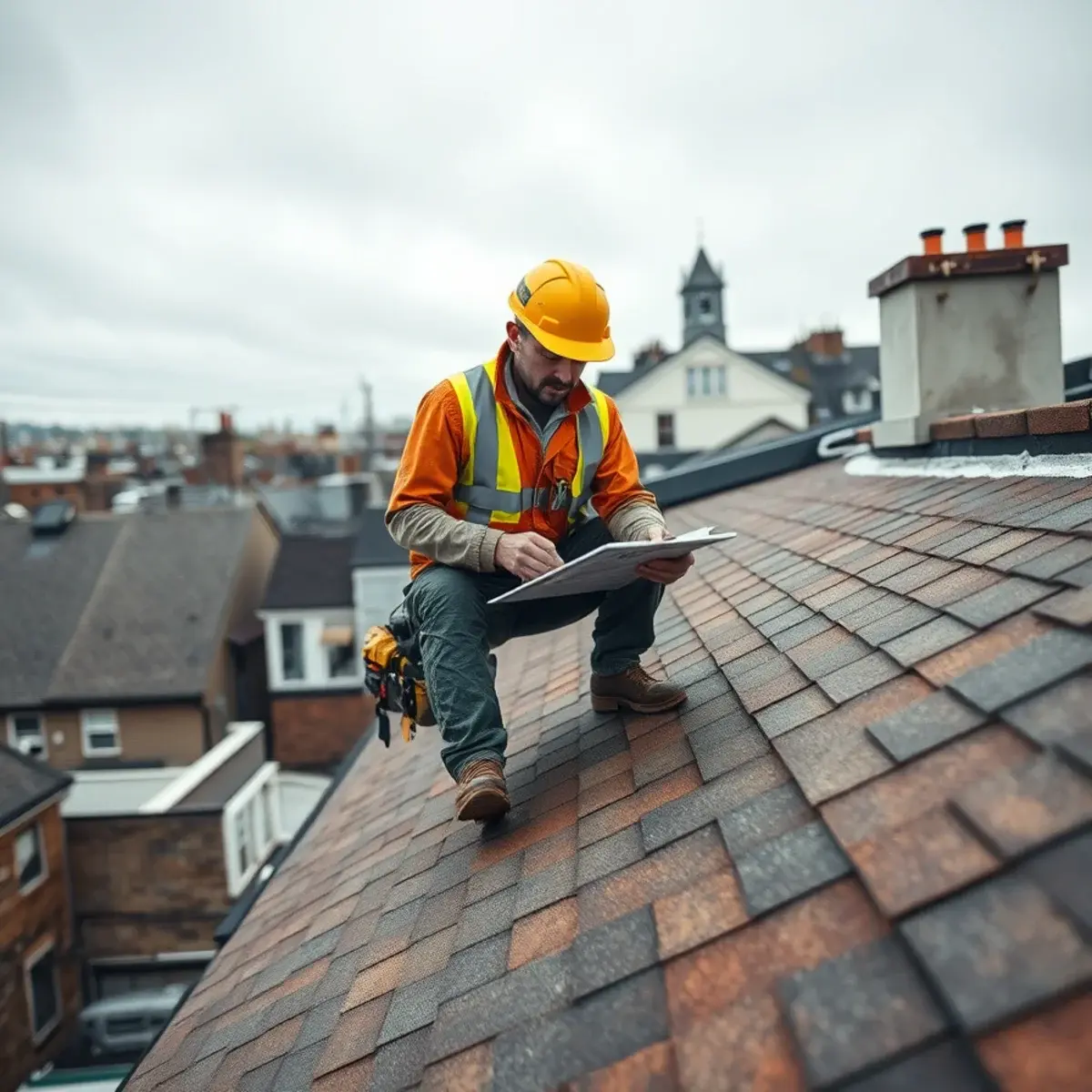 Storm damage roof repair near St. George, NY
