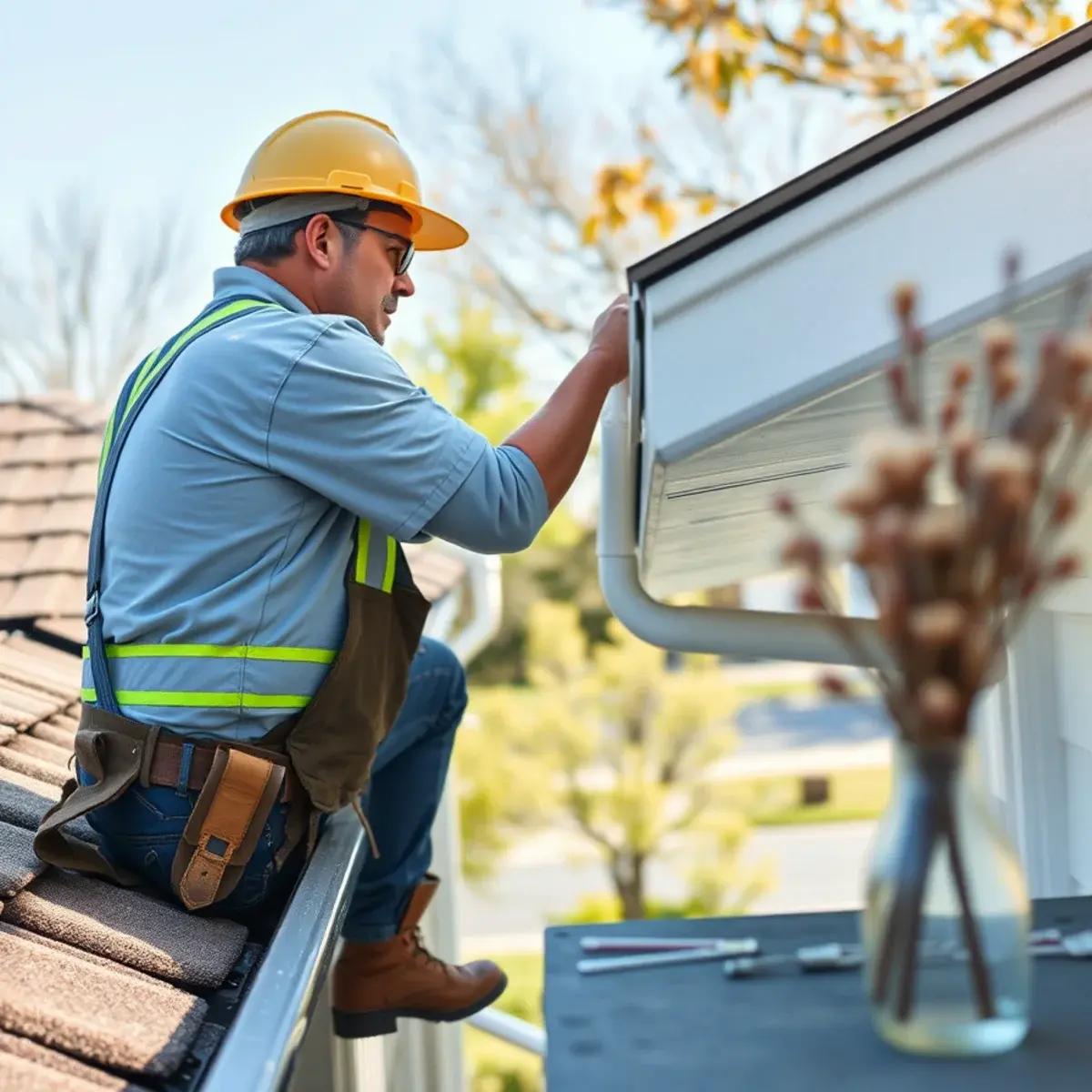 Gutter protection and roof drainage work near St. James, NY