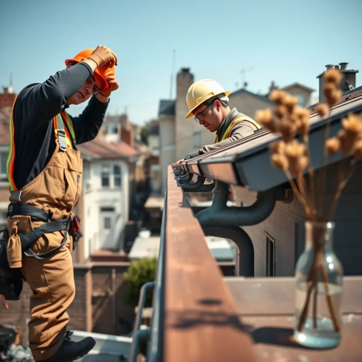 Gutter protection and roof drainage work near Stapleton, NY