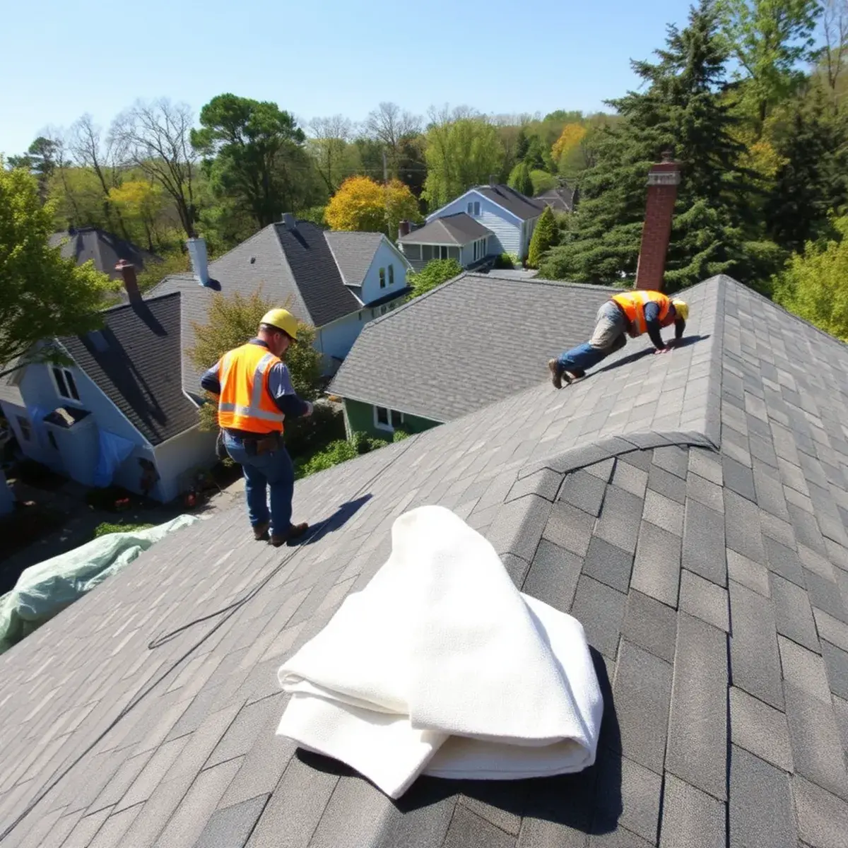 Roof replacement project near Tarrytown, NY