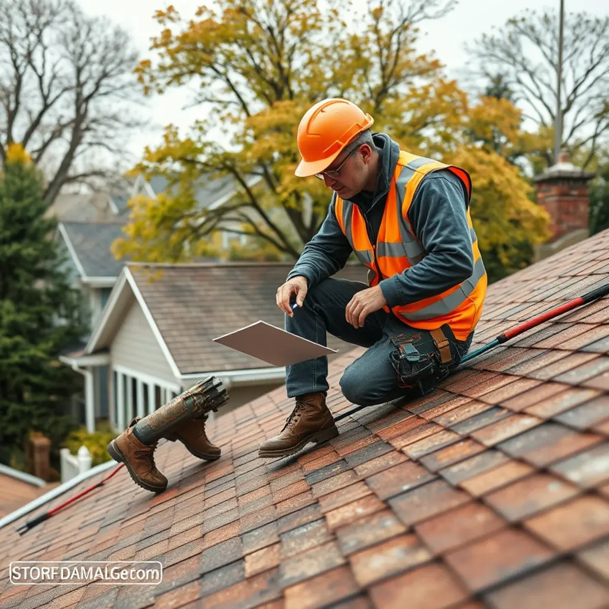 Storm damage roof repair near The Bronx, NY