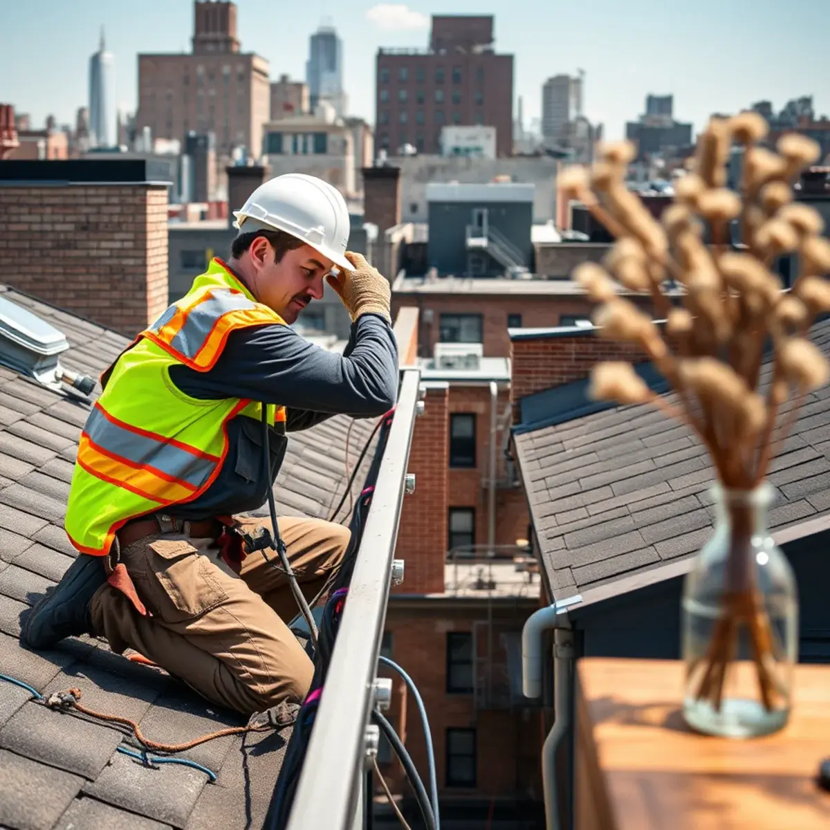 Gutter protection and roof drainage work near Tribeca, NY