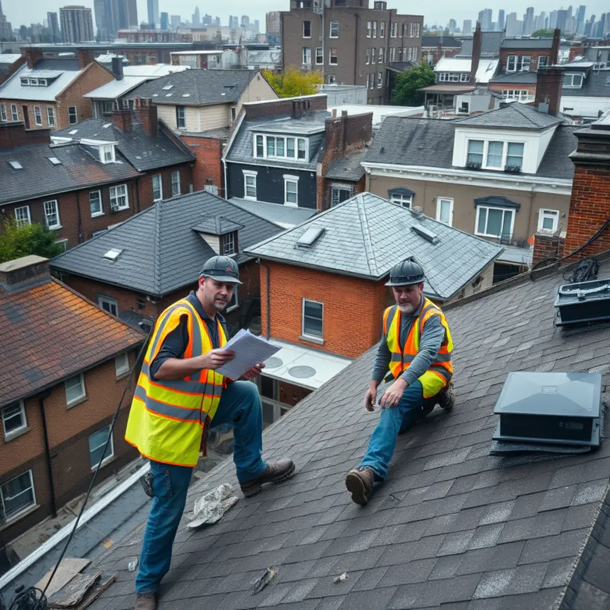 Storm damage roof repair near University Heights, NY