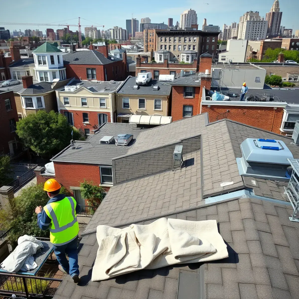 Roof replacement project near Upper West Side, NY