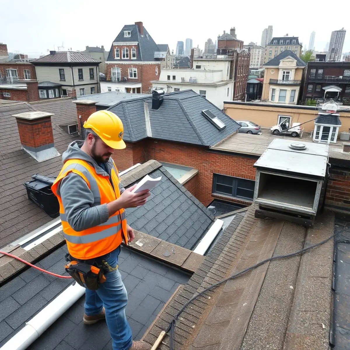 Storm damage roof repair near Upper West Side, NY