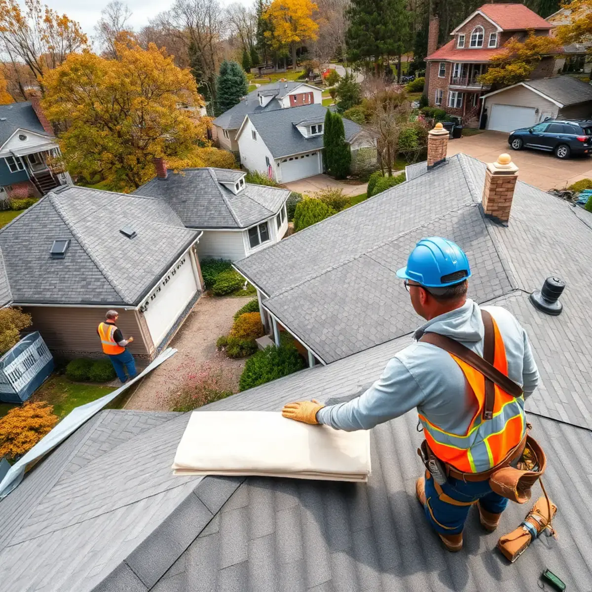 Roof replacement project near Utica, NY