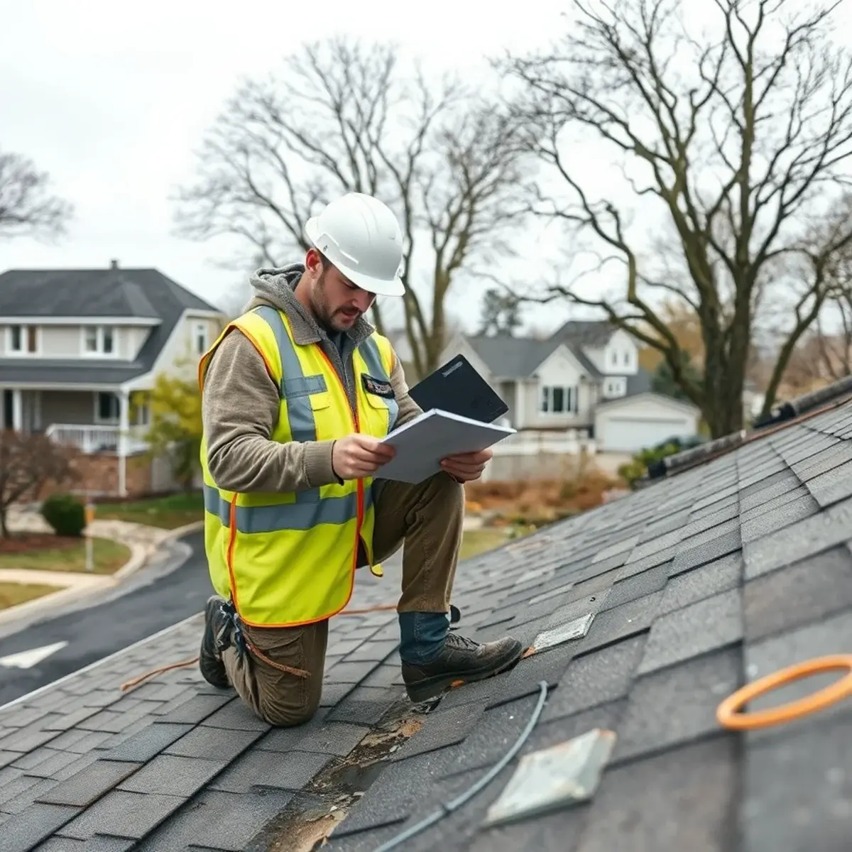 Storm damage roof repair near Valley Stream, NY