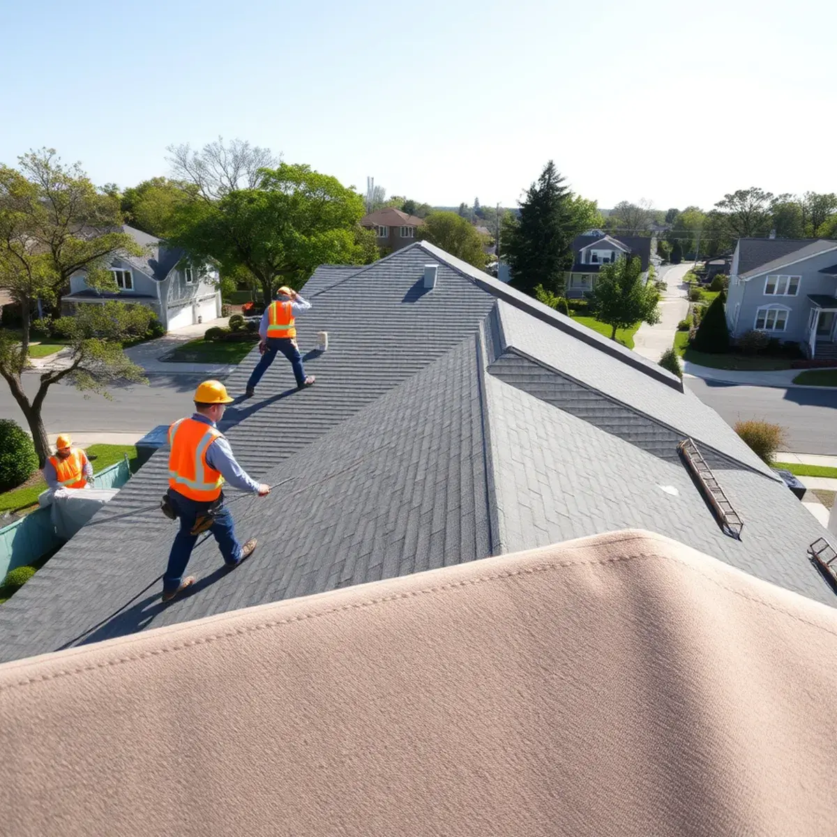 Roof replacement project near Wading River, NY