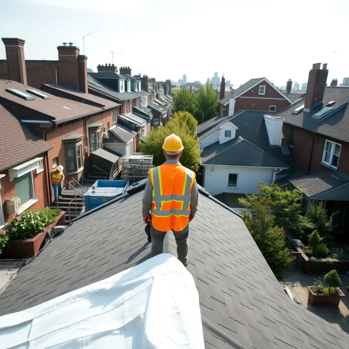 Roof replacement project near Wakefield, NY