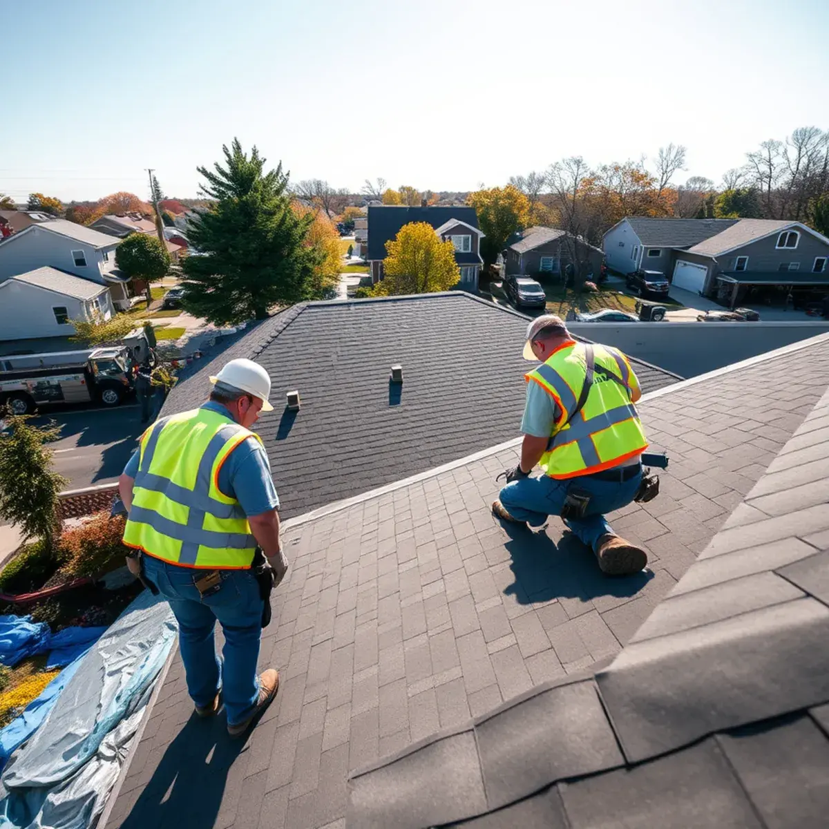 Roof replacement project near Wantagh, NY