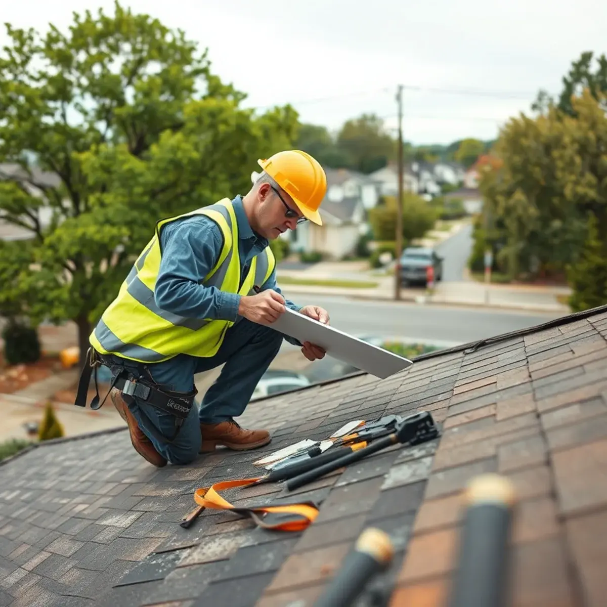 Storm damage roof repair near Wantagh, NY