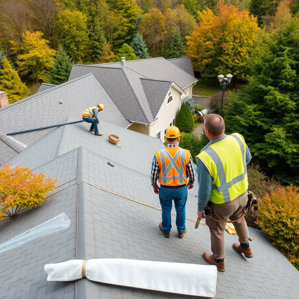Roof replacement project near Wappingers Falls, NY