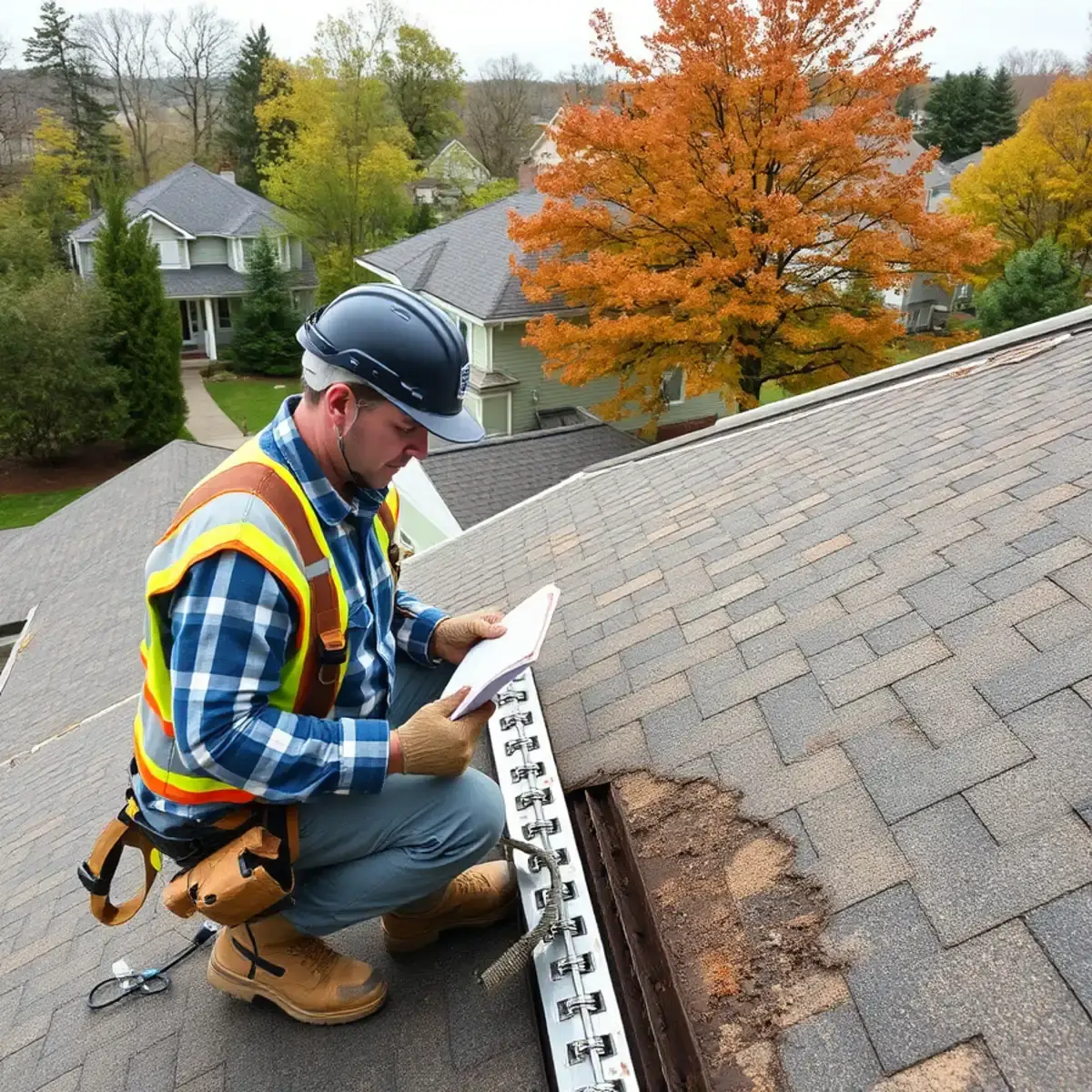 Storm damage roof repair near Warwick, NY