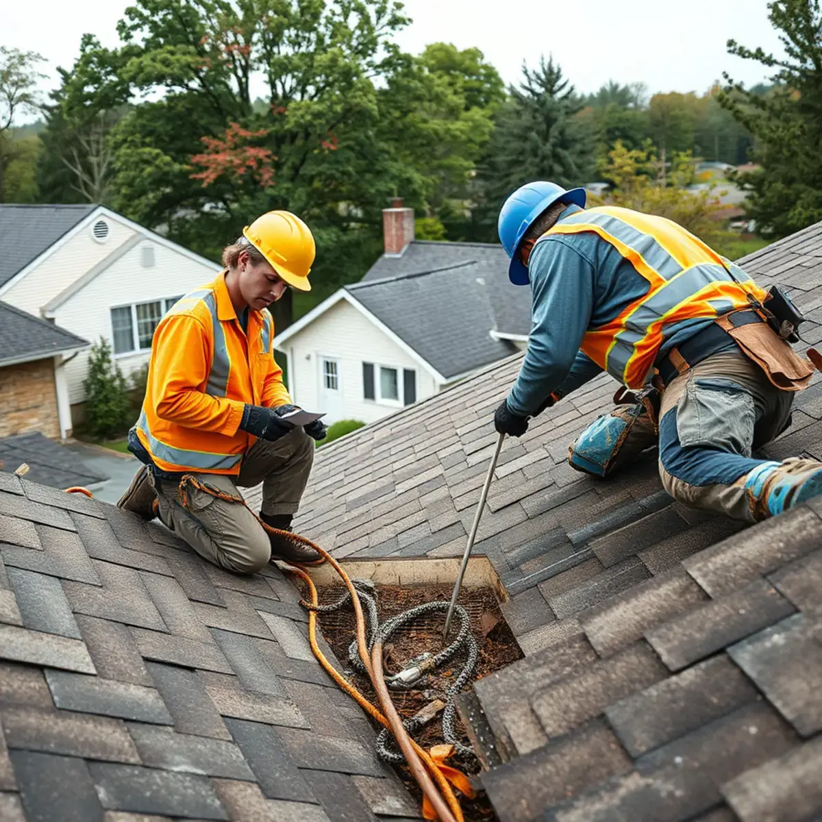 Storm damage roof repair near Watertown, NY