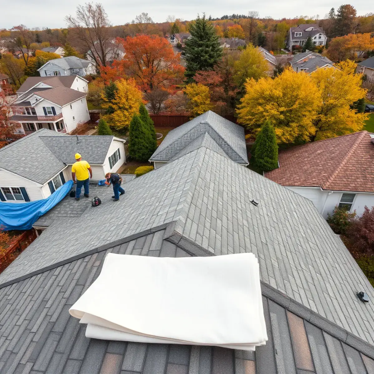 Roof replacement project near Watervliet, NY