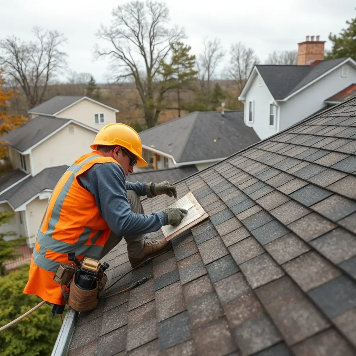 Storm damage roof repair near Watervliet, NY