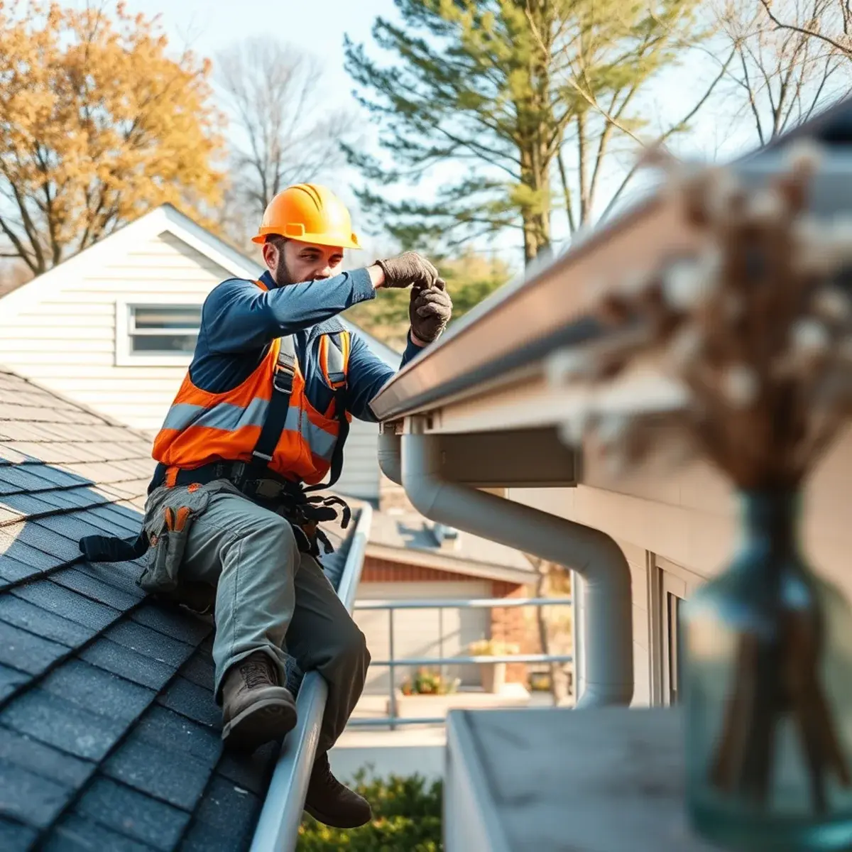 Gutter protection and roof drainage work near Watervliet, NY