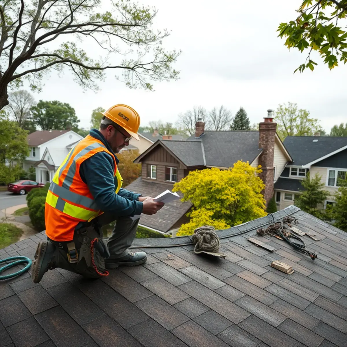 Storm damage roof repair near West Haverstraw, NY