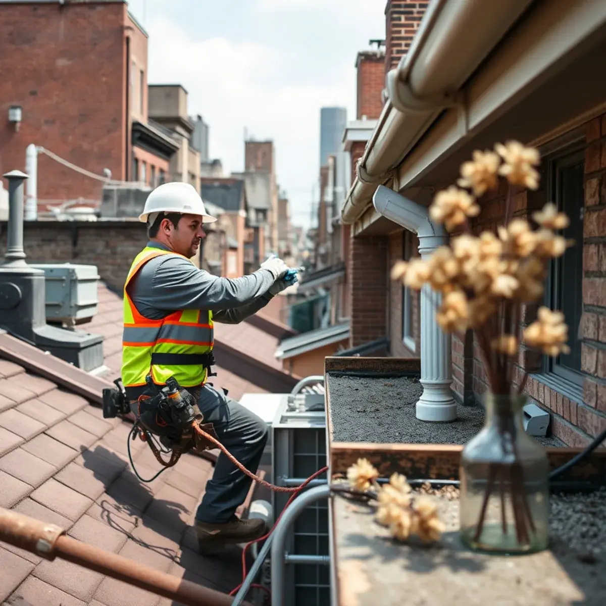 Gutter protection and roof drainage work near West Village, NY