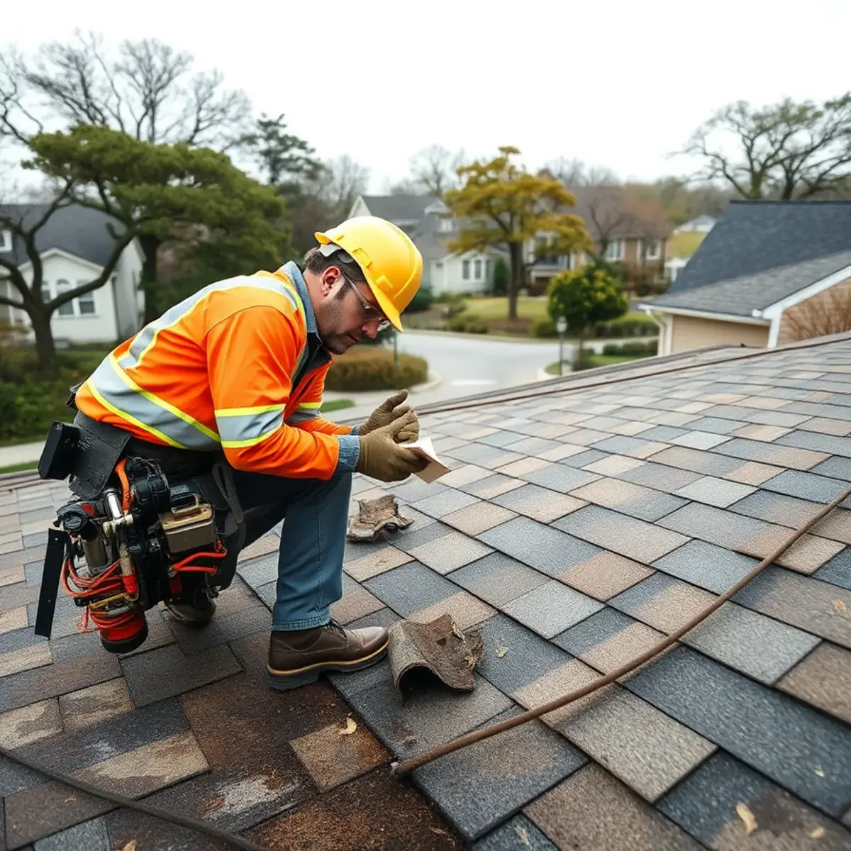 Storm damage roof repair near Westhampton Beach, NY