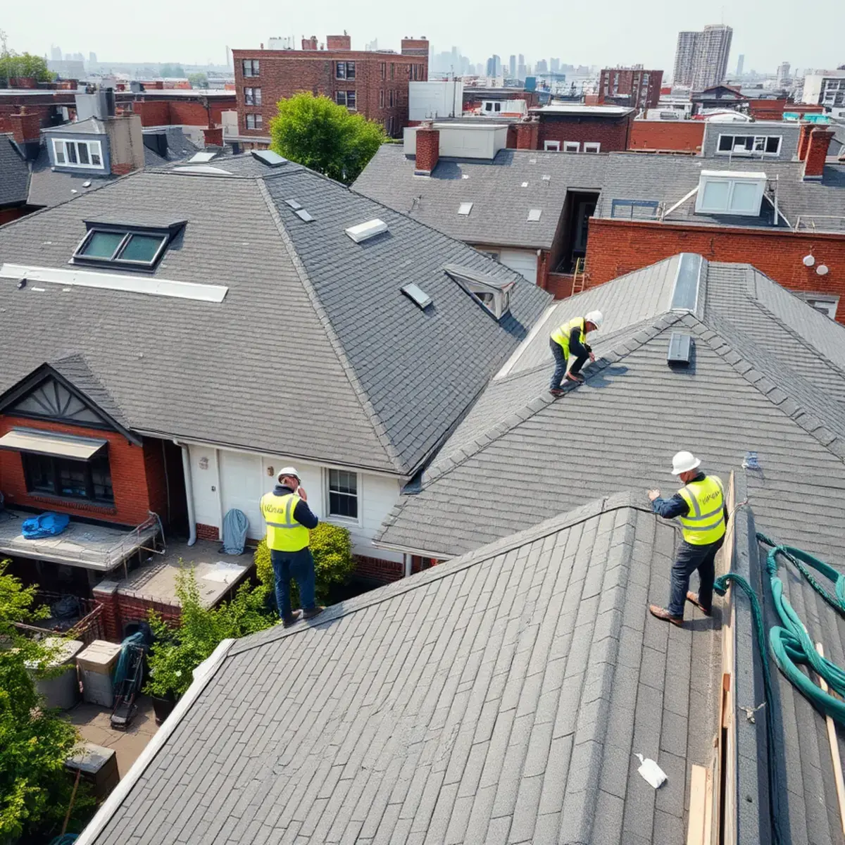 Roof replacement project near Whitestone, NY