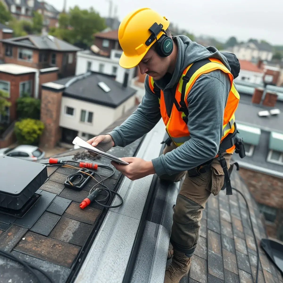 Storm damage roof repair near Whitestone, NY