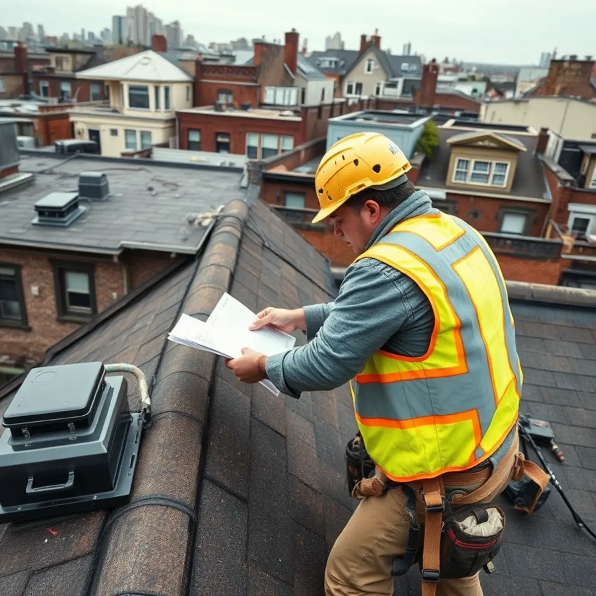 Storm damage roof repair near Williamsburg, NY