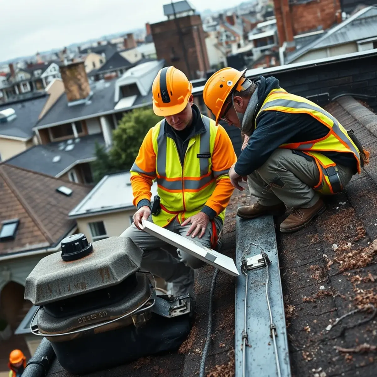 Storm damage roof repair near Willowbrook, NY
