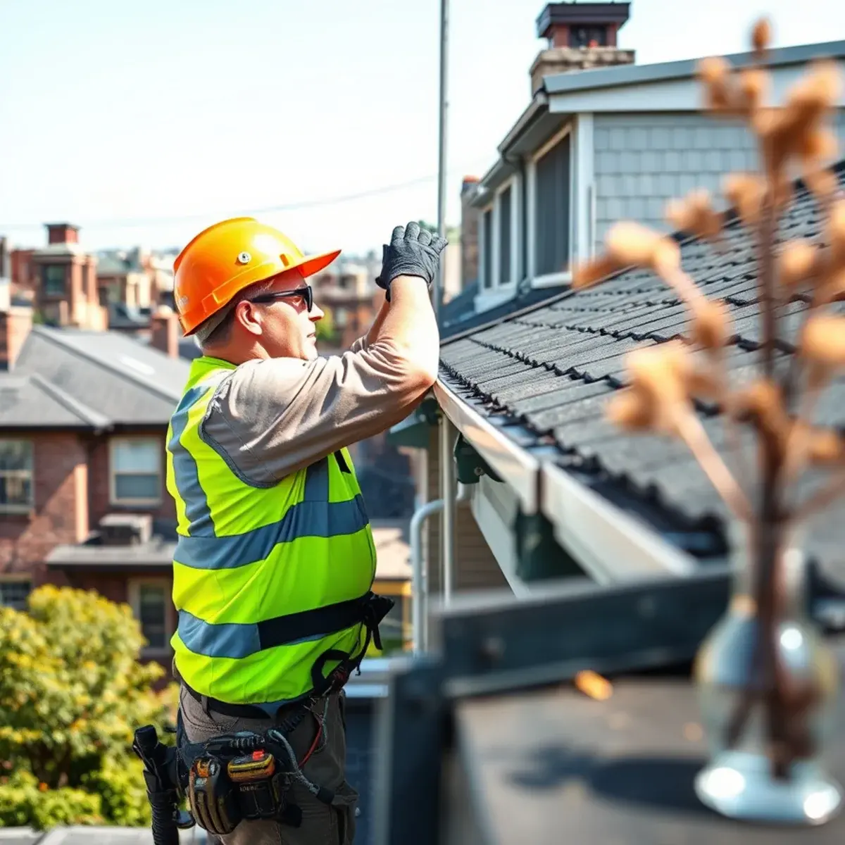 Gutter protection and roof drainage work near Willowbrook, NY