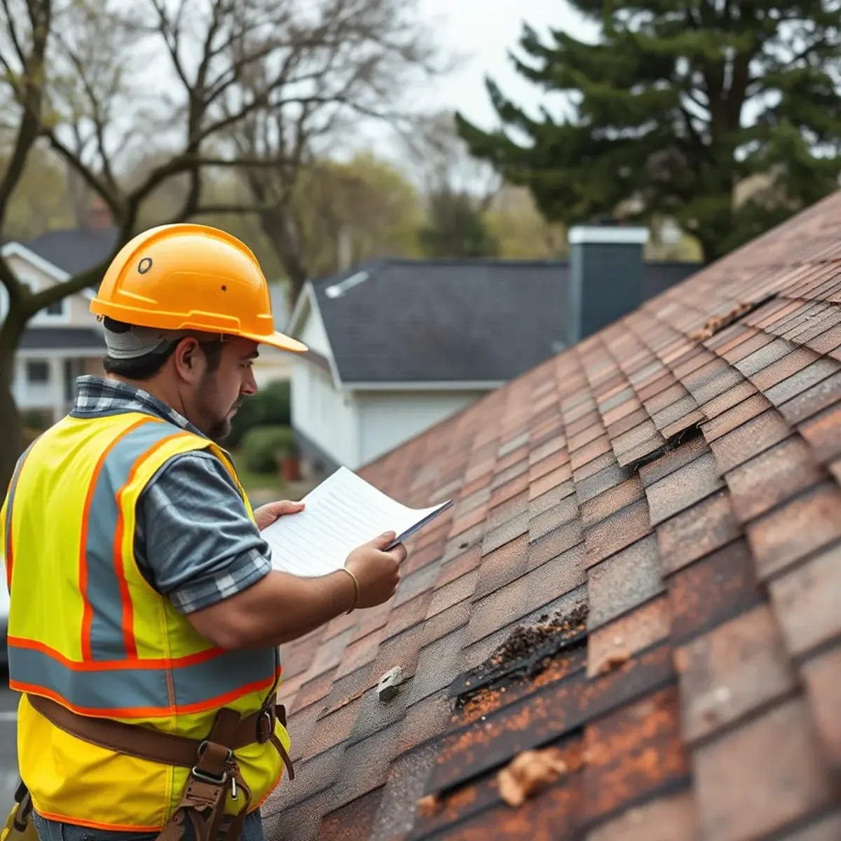 Storm damage roof repair near Woodbury, NY